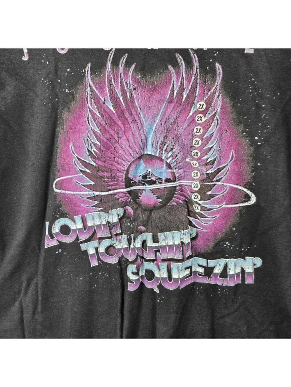 Journey Concert T-Shirt Brisco Brands 2X Black Cotton - Picture 3 of 7